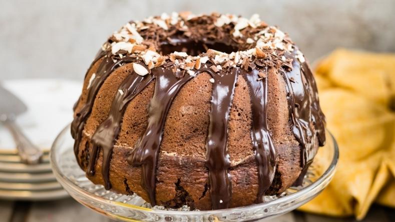 Chocolate, Olive Oil And Almond Bundt Cake