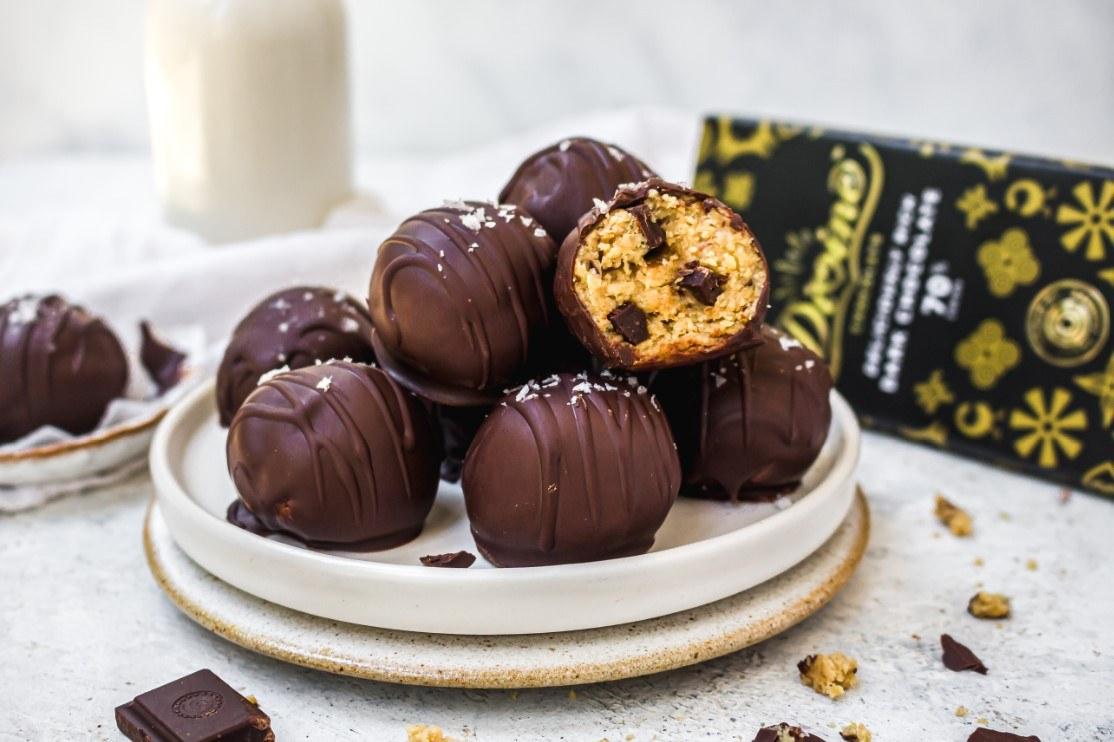 Chocolate Covered Cookie Dough Bites
