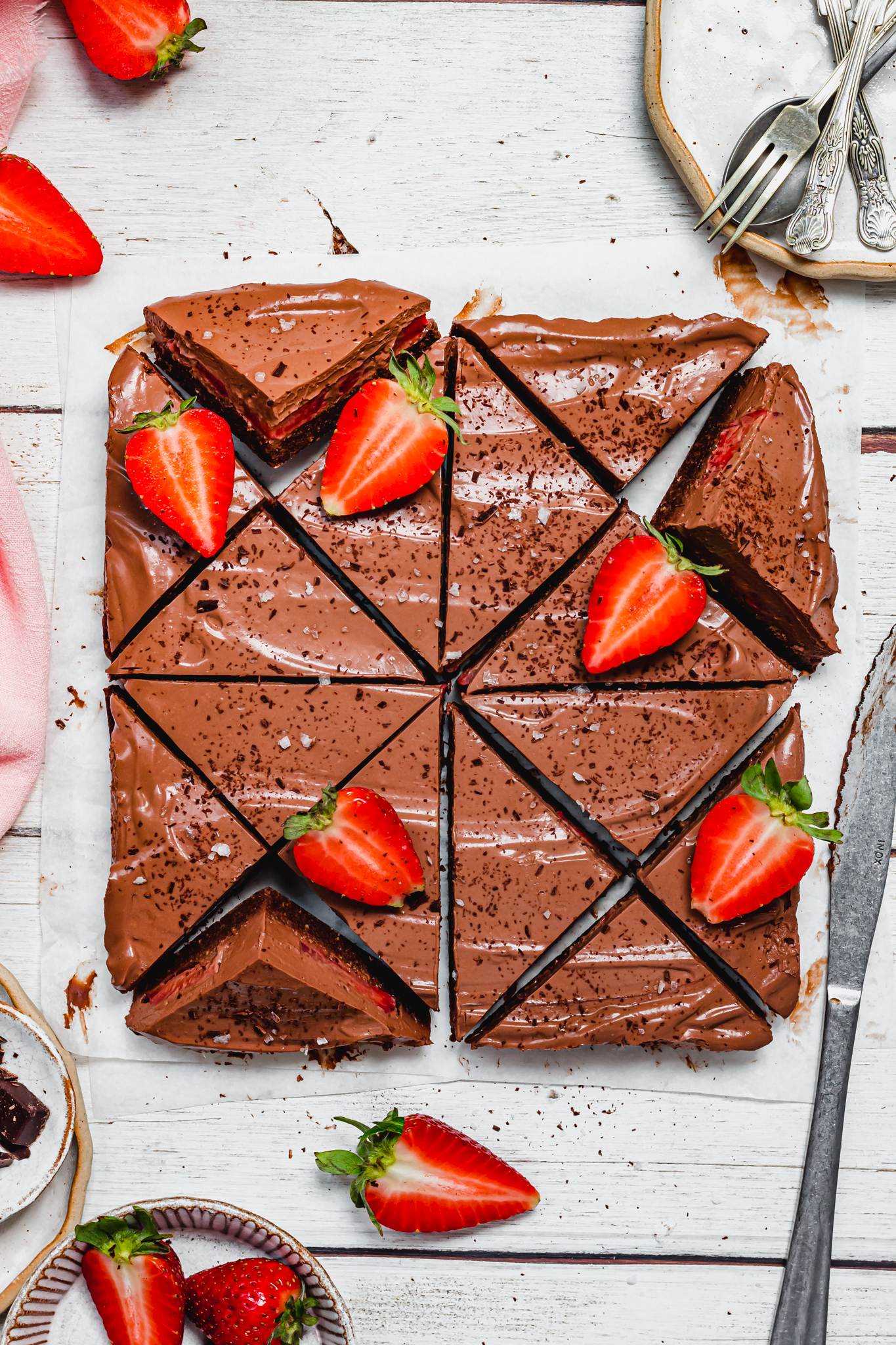 Chocolate Strawberry Mousse Bars