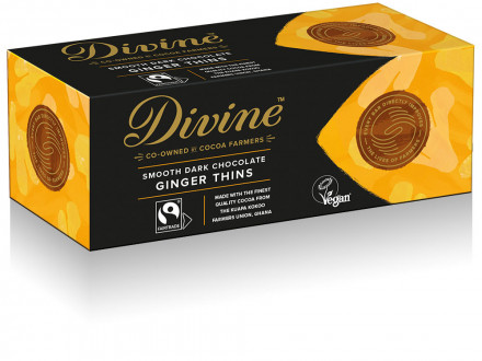 Divine Dark Chocolate After Dinner Ginger Thins